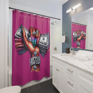 Hustle Girl Pink Shower Curtains - Rachel Virginia Collection 