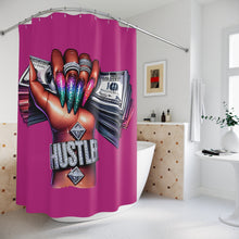 Hustle Girl Pink Shower Curtains - Rachel Virginia Collection 