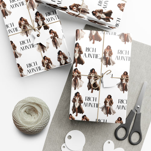 Rich Auntie Gift Wrap Paper - Rachel Virginia Collection 