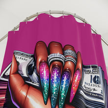 Hustle Girl Pink Shower Curtains - Rachel Virginia Collection 