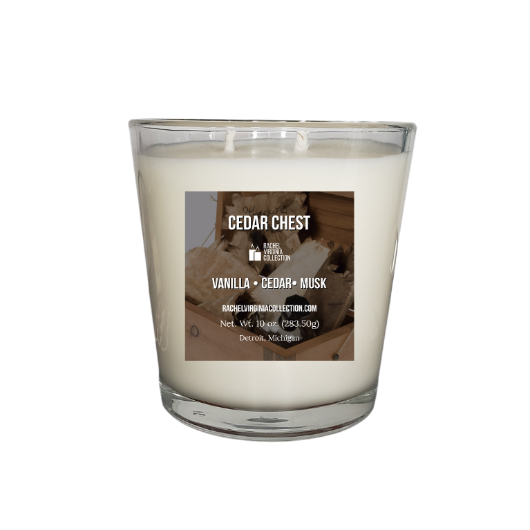 Cedar Chest Candle 10 oz. - Rachel Virginia Collection 